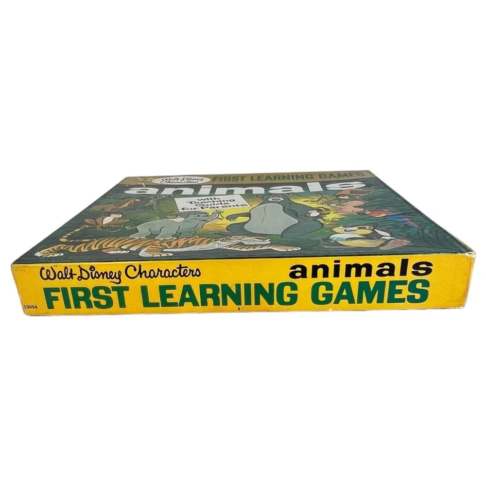 1969 Walt Disney Characters First Learning Games Animals 25 Game Teaching‎ Guide